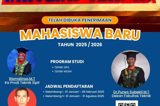 FAKULTAS TEKNIK UNIVERSITAS PASIR PENGARAIAN BUKA PENDAFTARAN MAHASISWA BARU TAHUN AKADEMIK 2025/2026